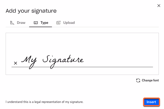 Use e-signatures with quotes